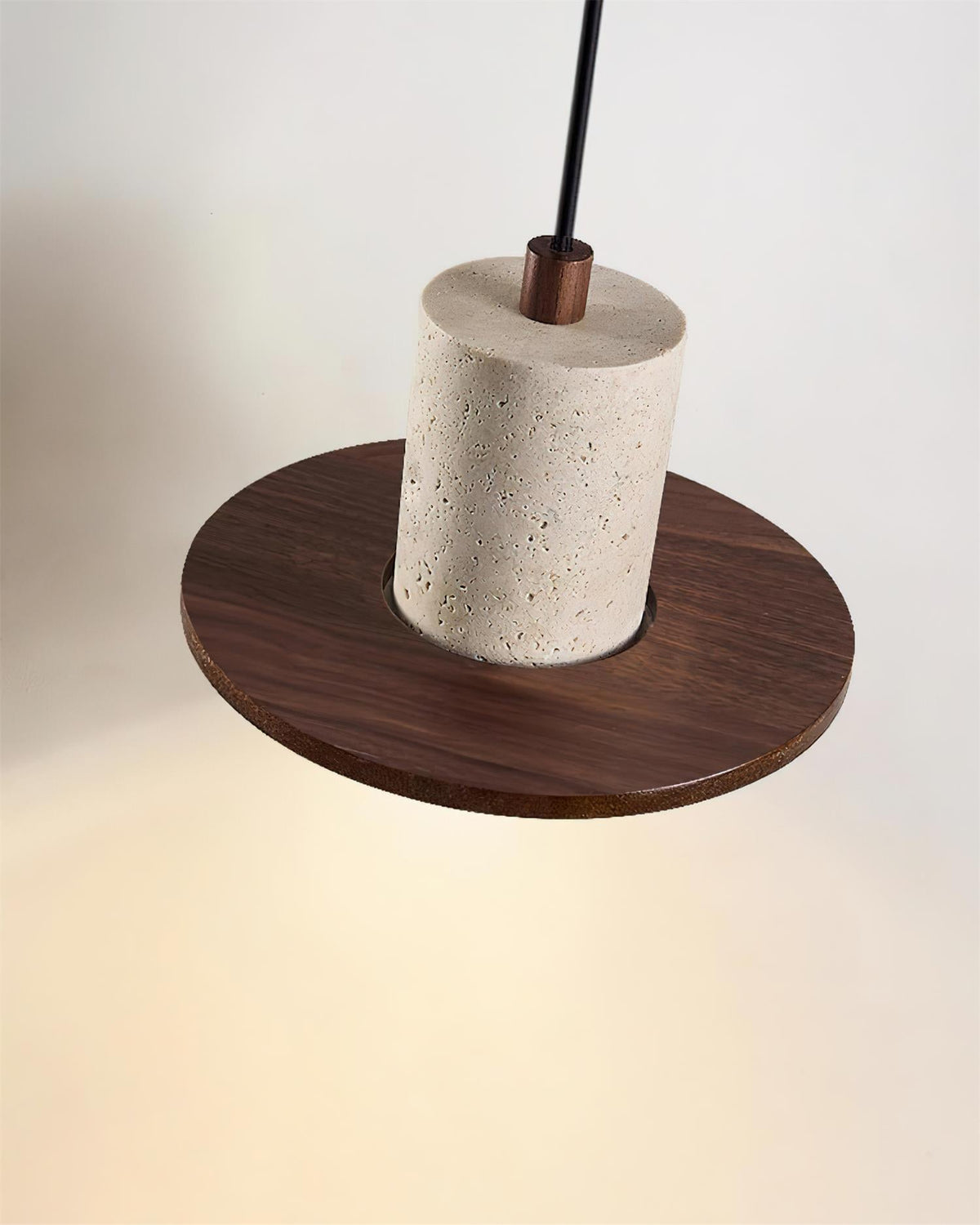 Seralielle lampa wisząca Travertine w kształcie top-hat