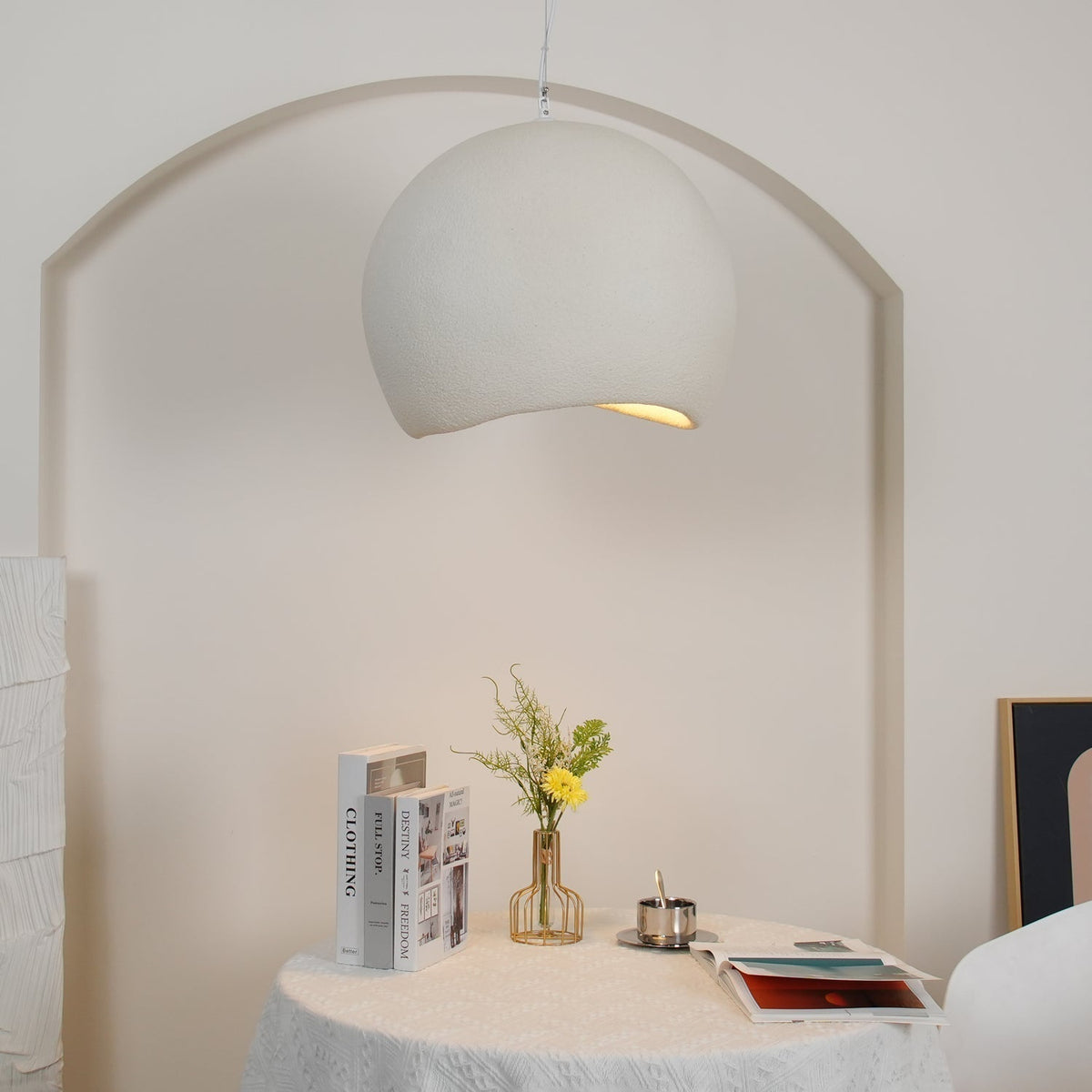 Reloza nowoczesna minimalistyczna lampa wisząca ze sztucznego kamienia