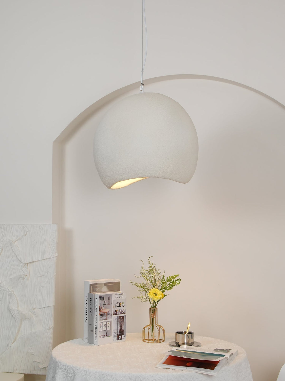 Reloza nowoczesna minimalistyczna lampa wisząca ze sztucznego kamienia