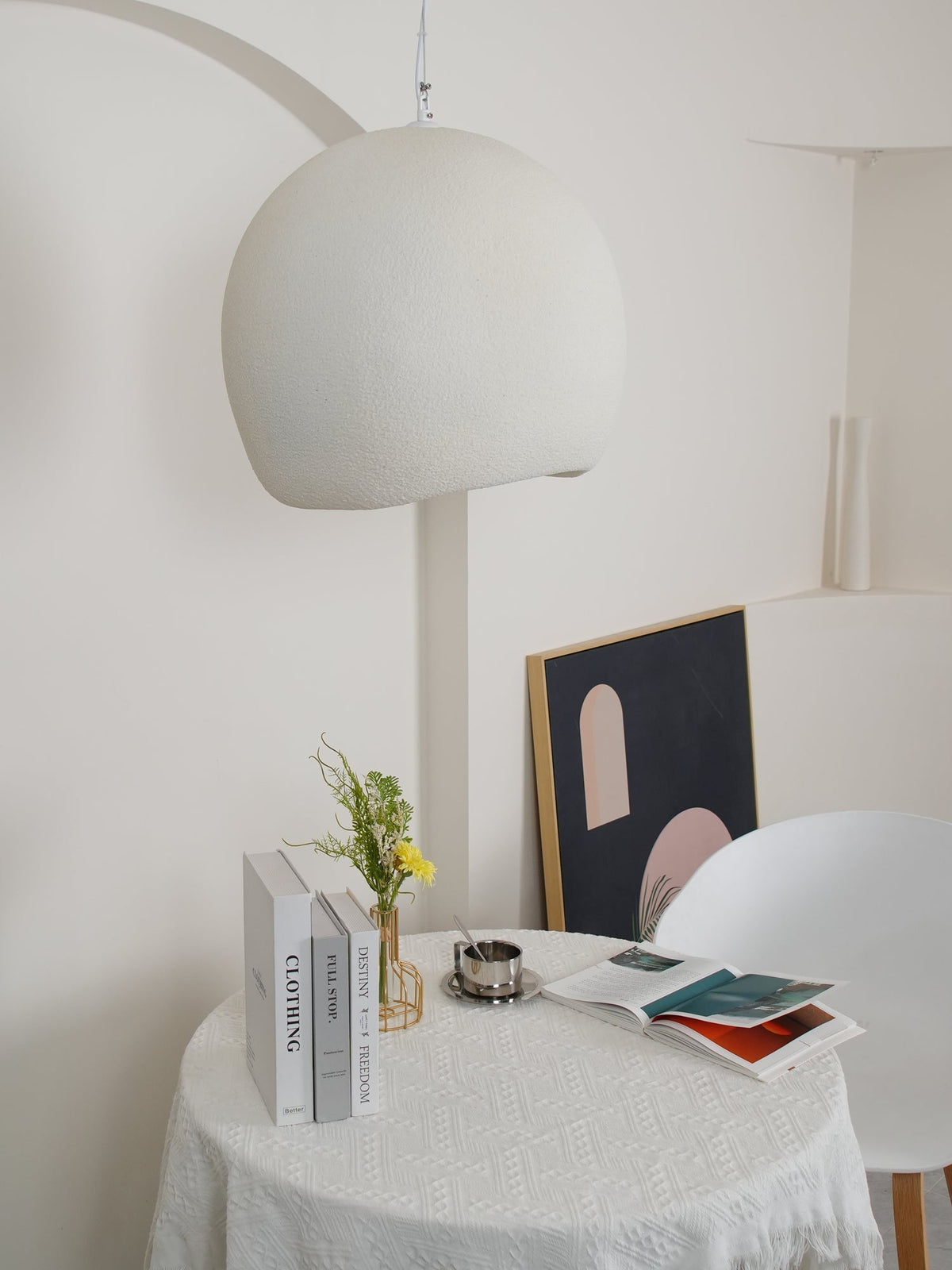 Reloza nowoczesna minimalistyczna lampa wisząca ze sztucznego kamienia