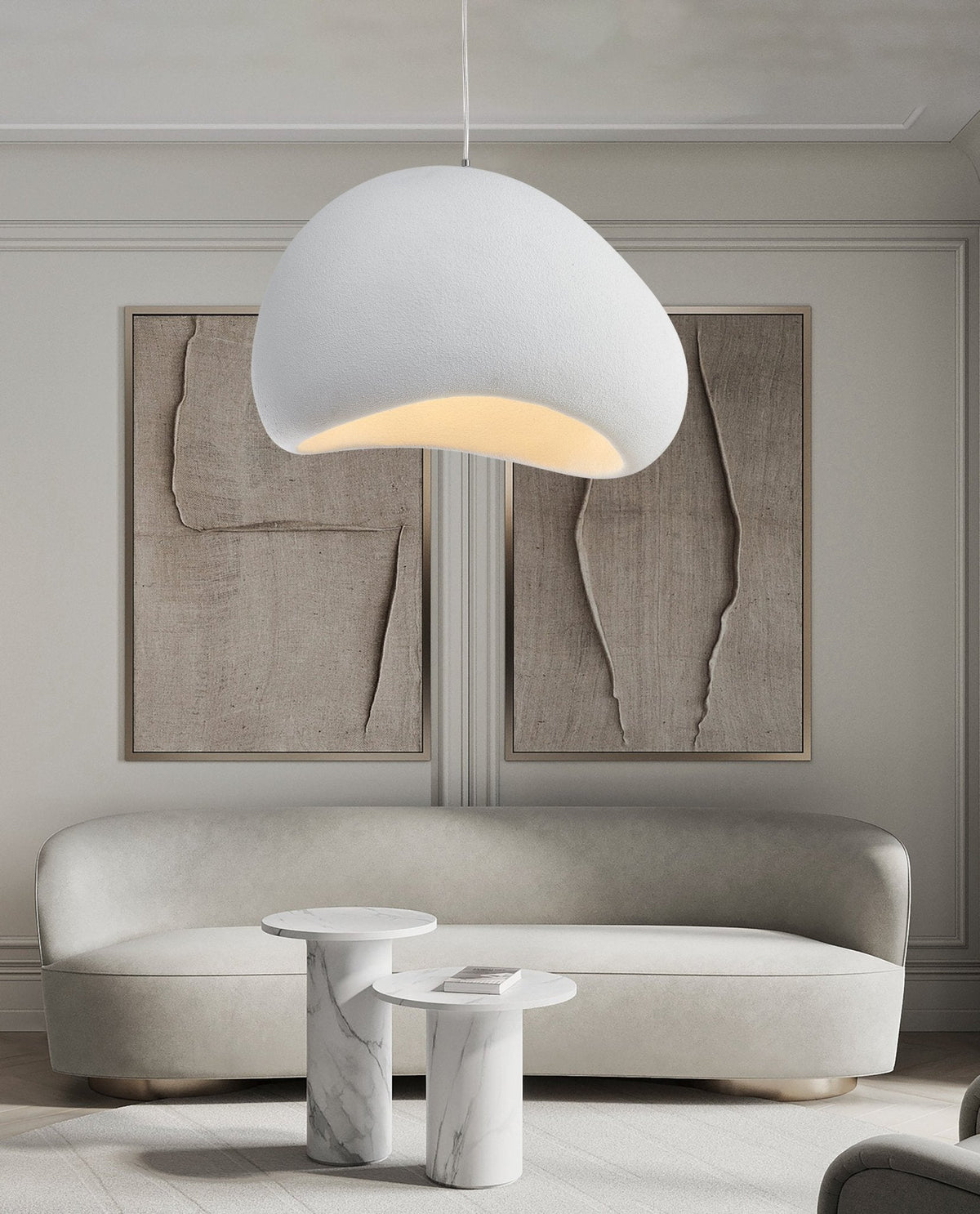 Reloza nowoczesna minimalistyczna lampa wisząca ze sztucznego kamienia