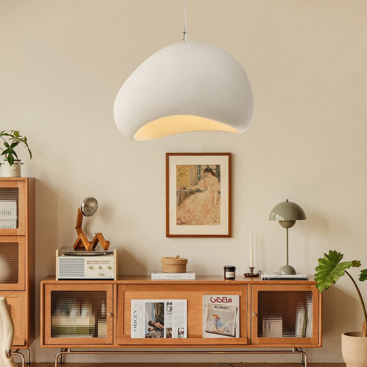 Reloza nowoczesna minimalistyczna lampa wisząca ze sztucznego kamienia