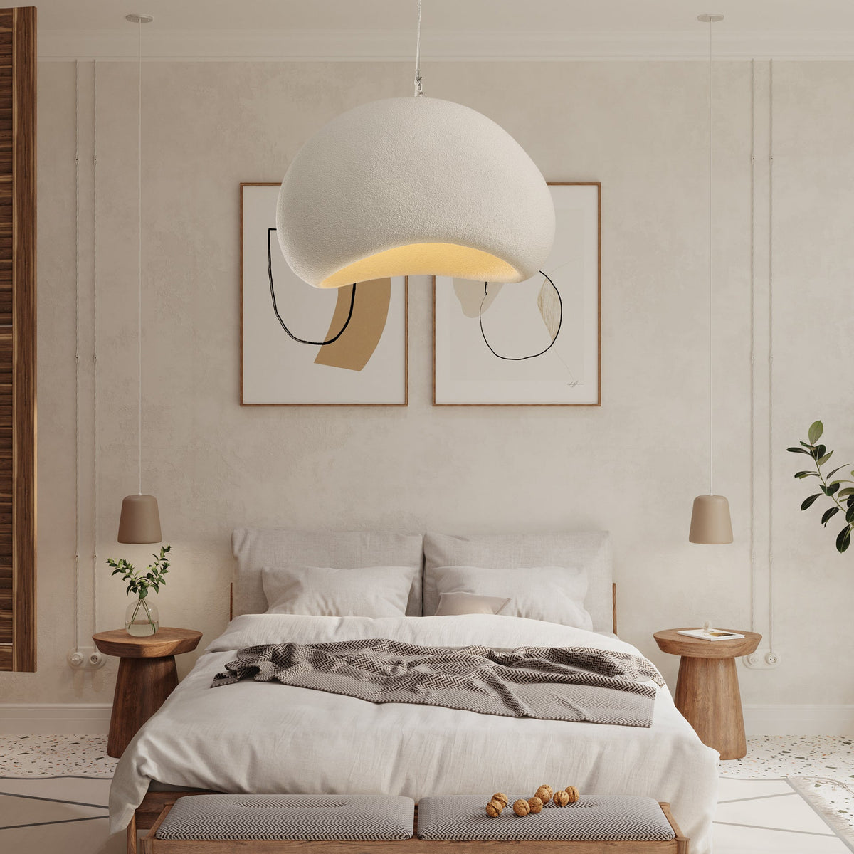 Reloza nowoczesna minimalistyczna lampa wisząca ze sztucznego kamienia