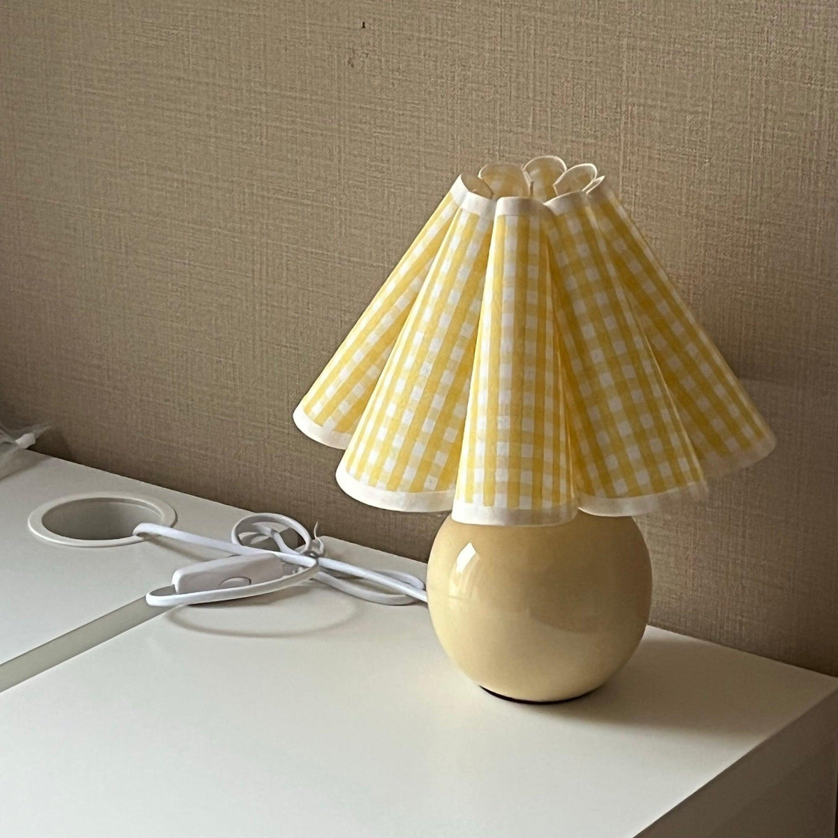 Nirixon lampy stołowe płócienny whimsical