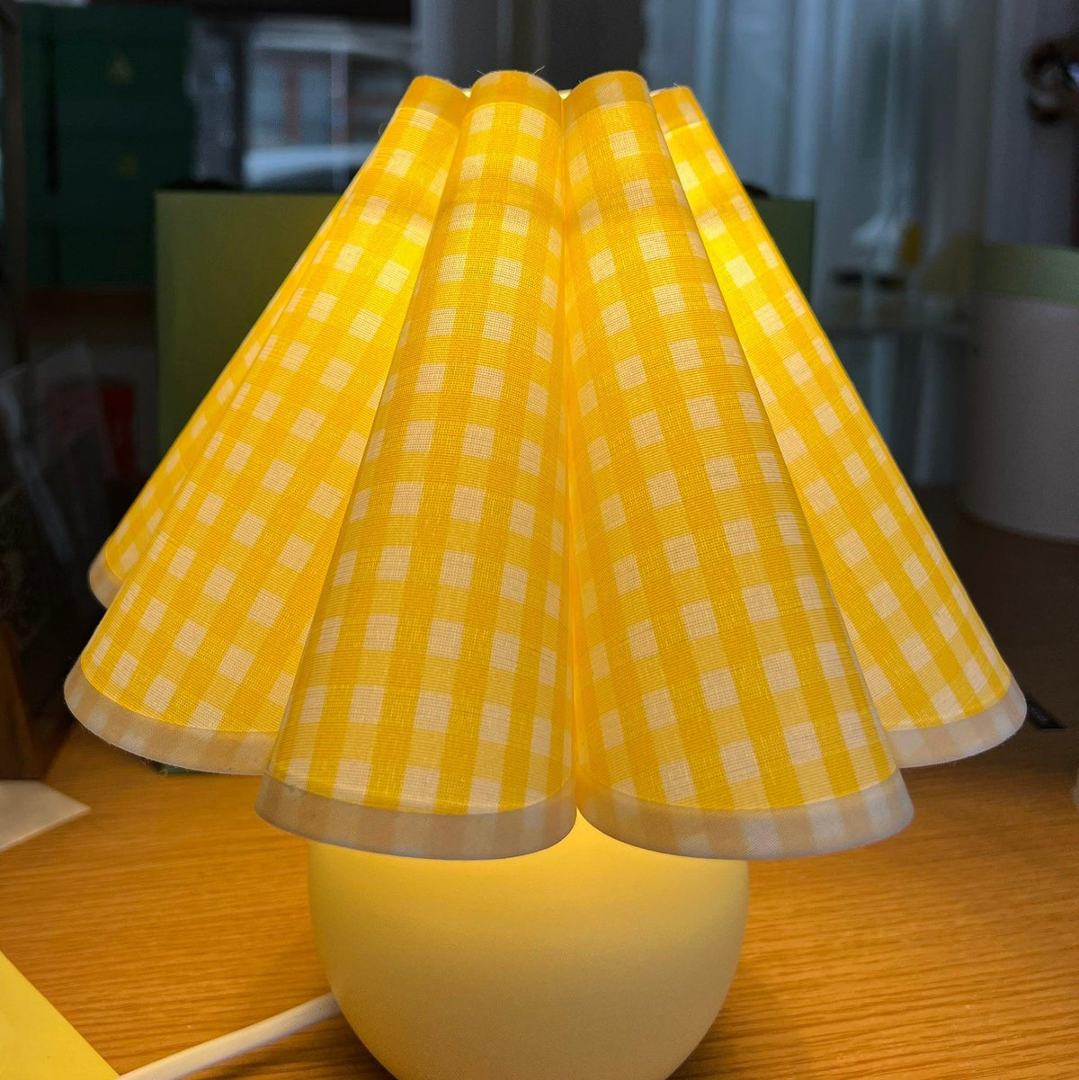 Nirixon lampy stołowe płócienny whimsical