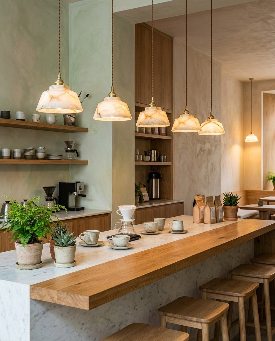 Pemberstone Lampa Wisząca Z Alabastru