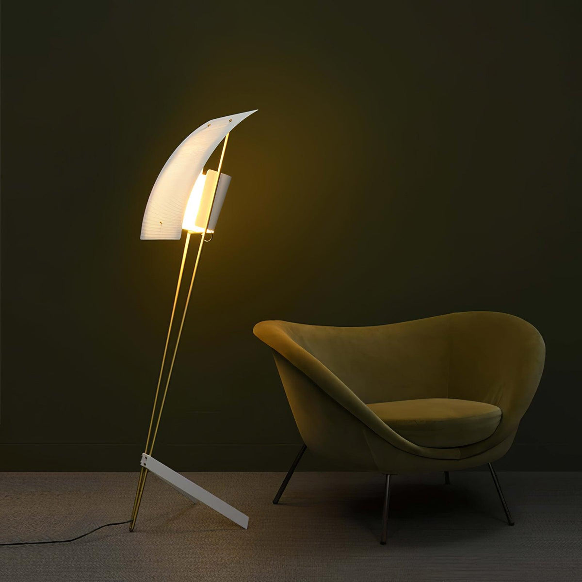 Ulvynil minimalistyczna lampa stojąca