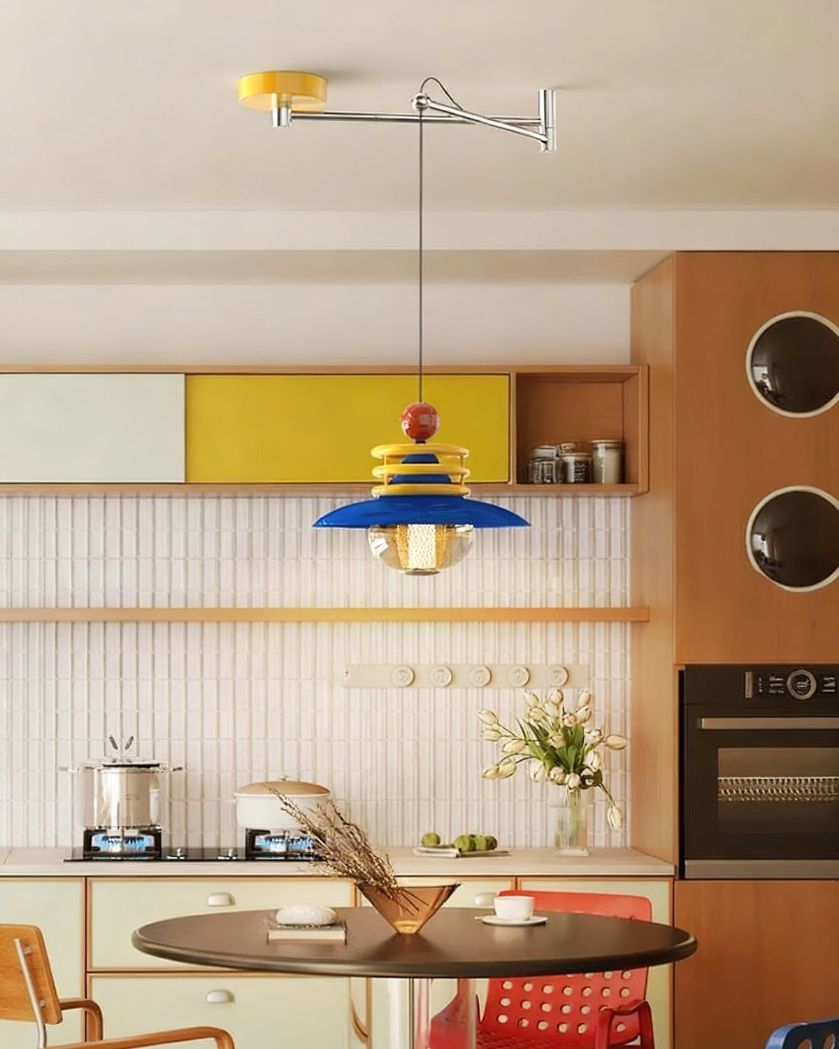 Lampa wisząca Marcella z ramieniem obrotowym