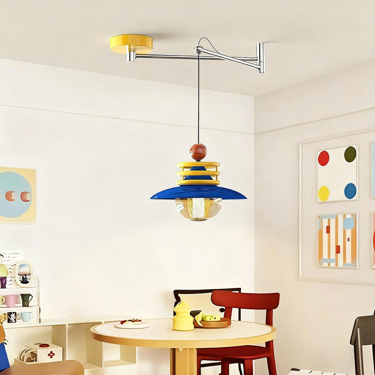 Lampa wisząca Marcella z ramieniem obrotowym