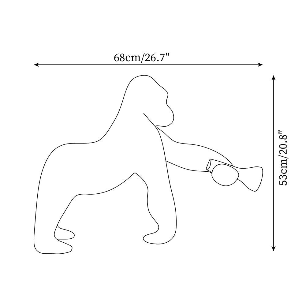 Gorilla zewnętrzna lampa stojąca