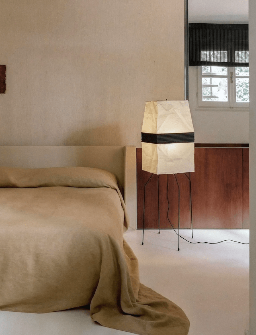 Piaiveria lampa stołowa i stojąca z papierową osłoną