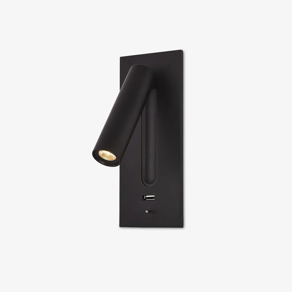 Sothis nowoczesny minimalistyczny kinkiet USB do łóżka czarny