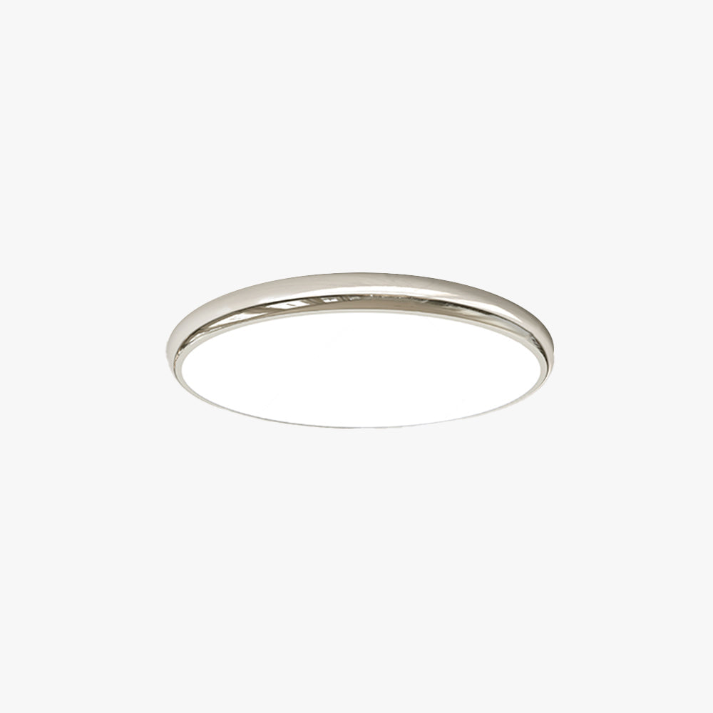 Muto Retro Circle lampa sufitowa montowana bezpośrednio w kolorze białym z metalu do sypialni