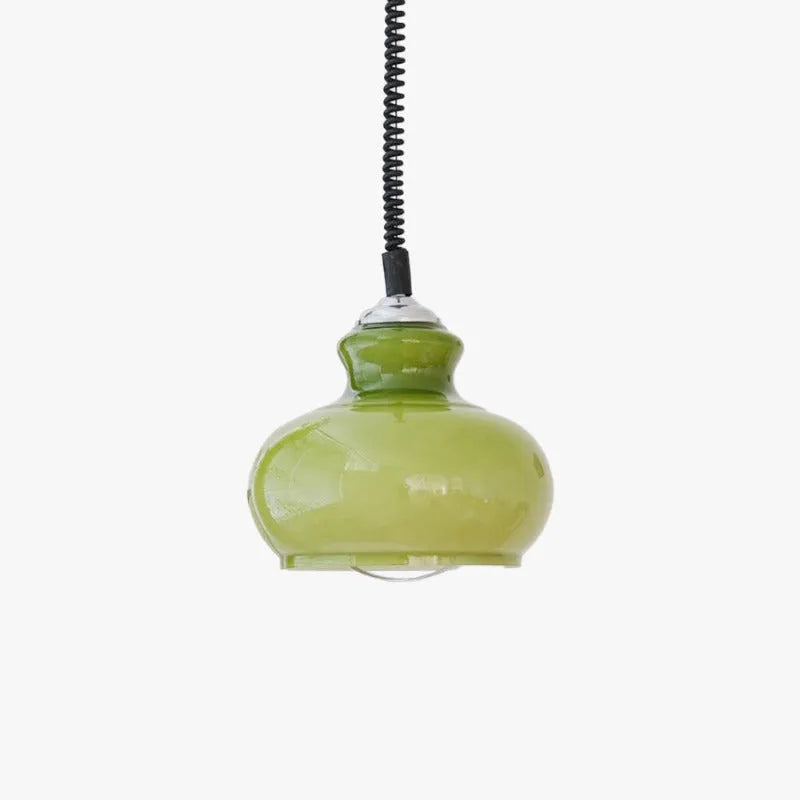 Valentina Retro lampa wisząca salon zielona salon