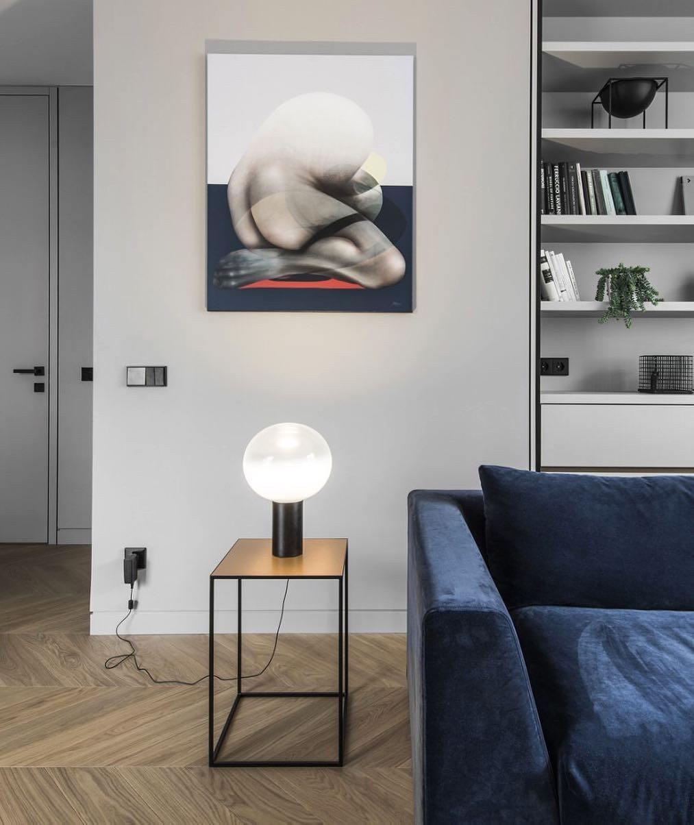 Insken klasyczna lampa stołowa ze szkła