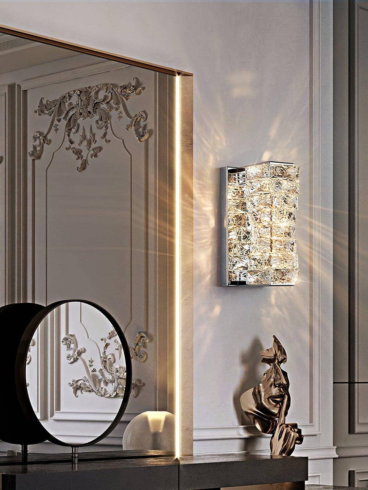 Ilvelia kinkiet kryształowy postmodern luxury