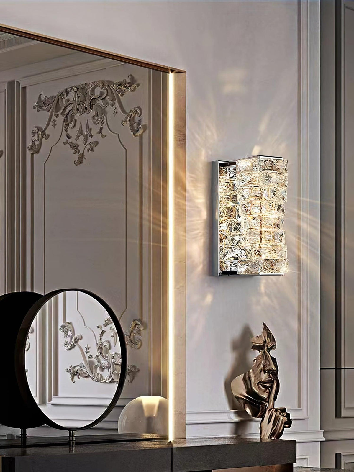 Ilvelia kinkiet kryształowy postmodern luxury