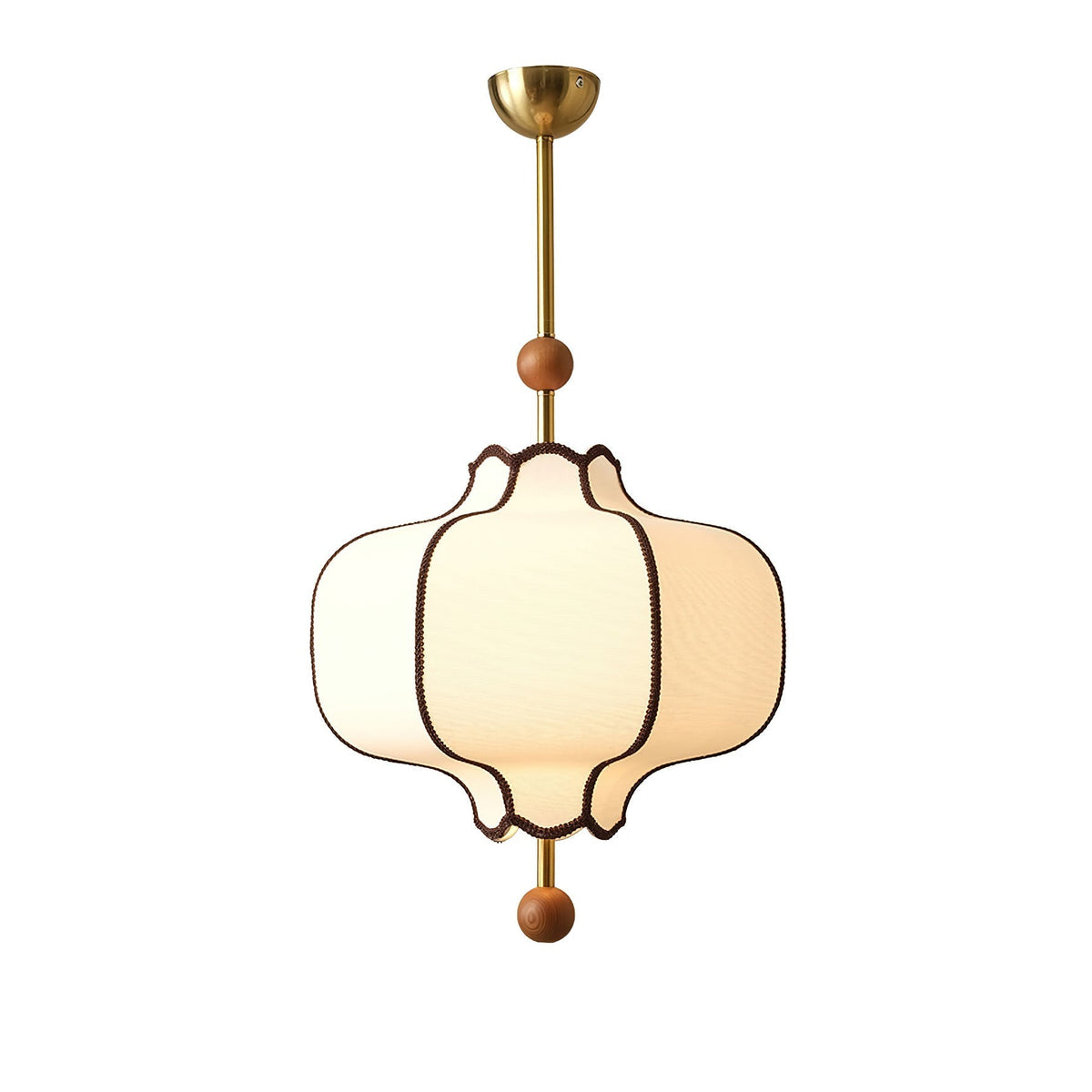 Aura lampa wisząca w stylu latarni z tkaniny