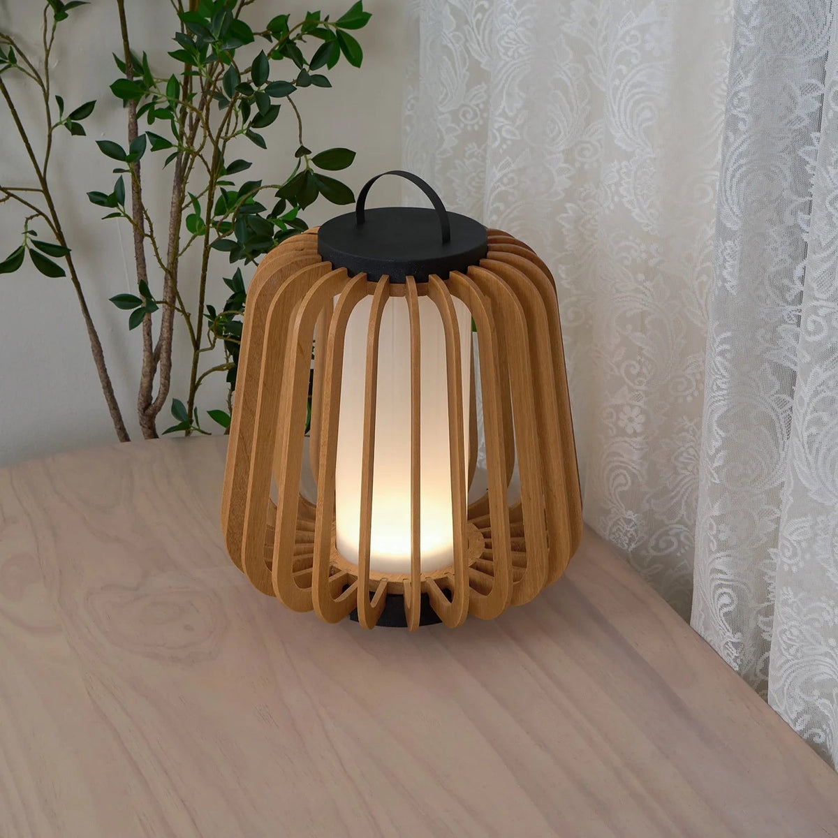 Lampa stołowa Teak Wood