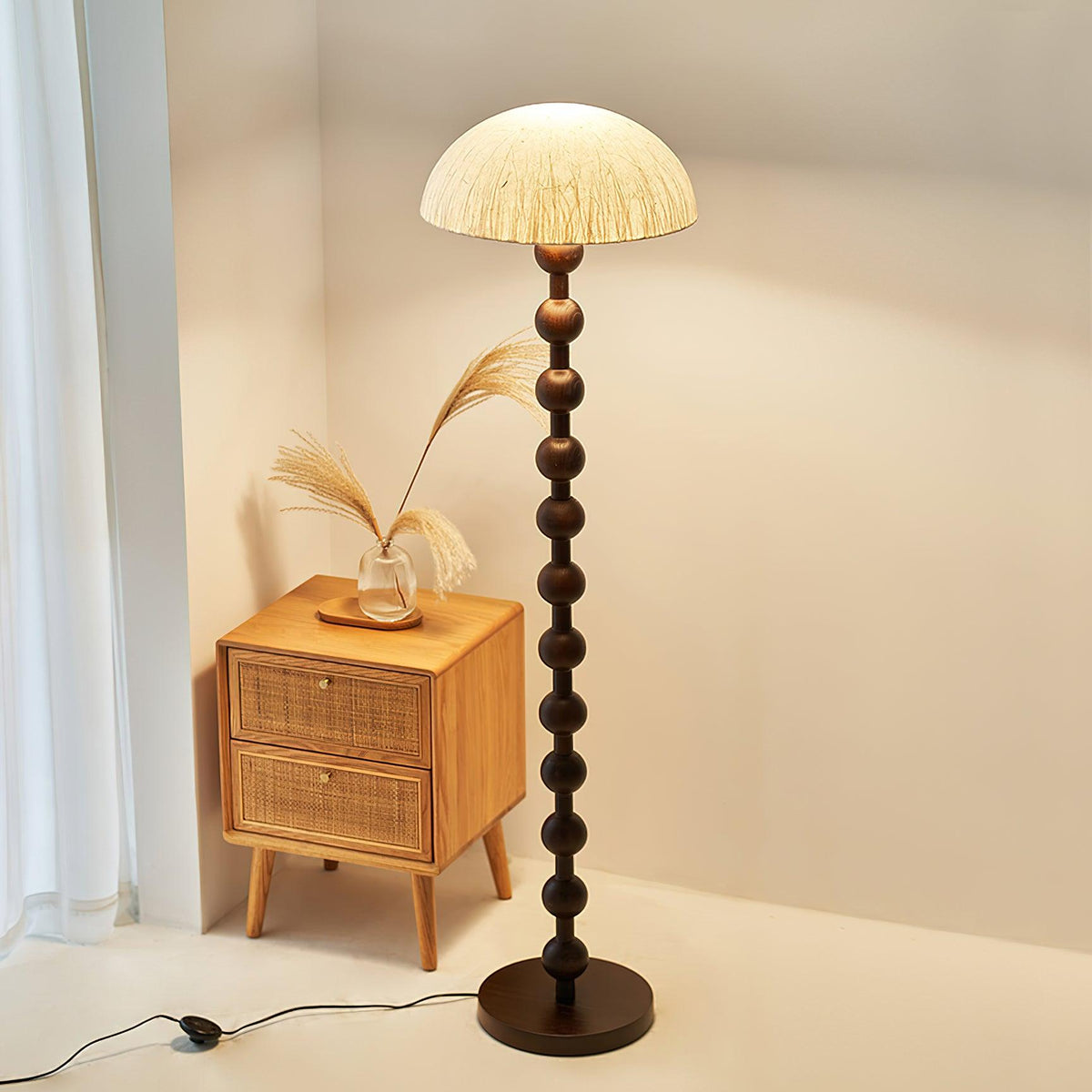 Lyliril Retro drewniana lampa stojąca