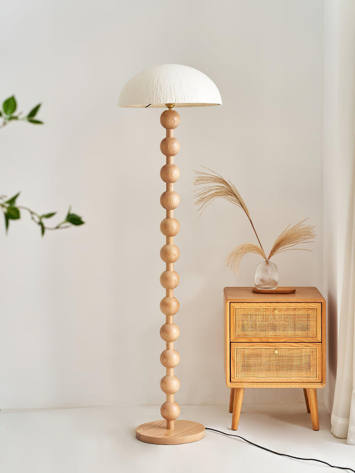 Lyliril Retro drewniana lampa stojąca