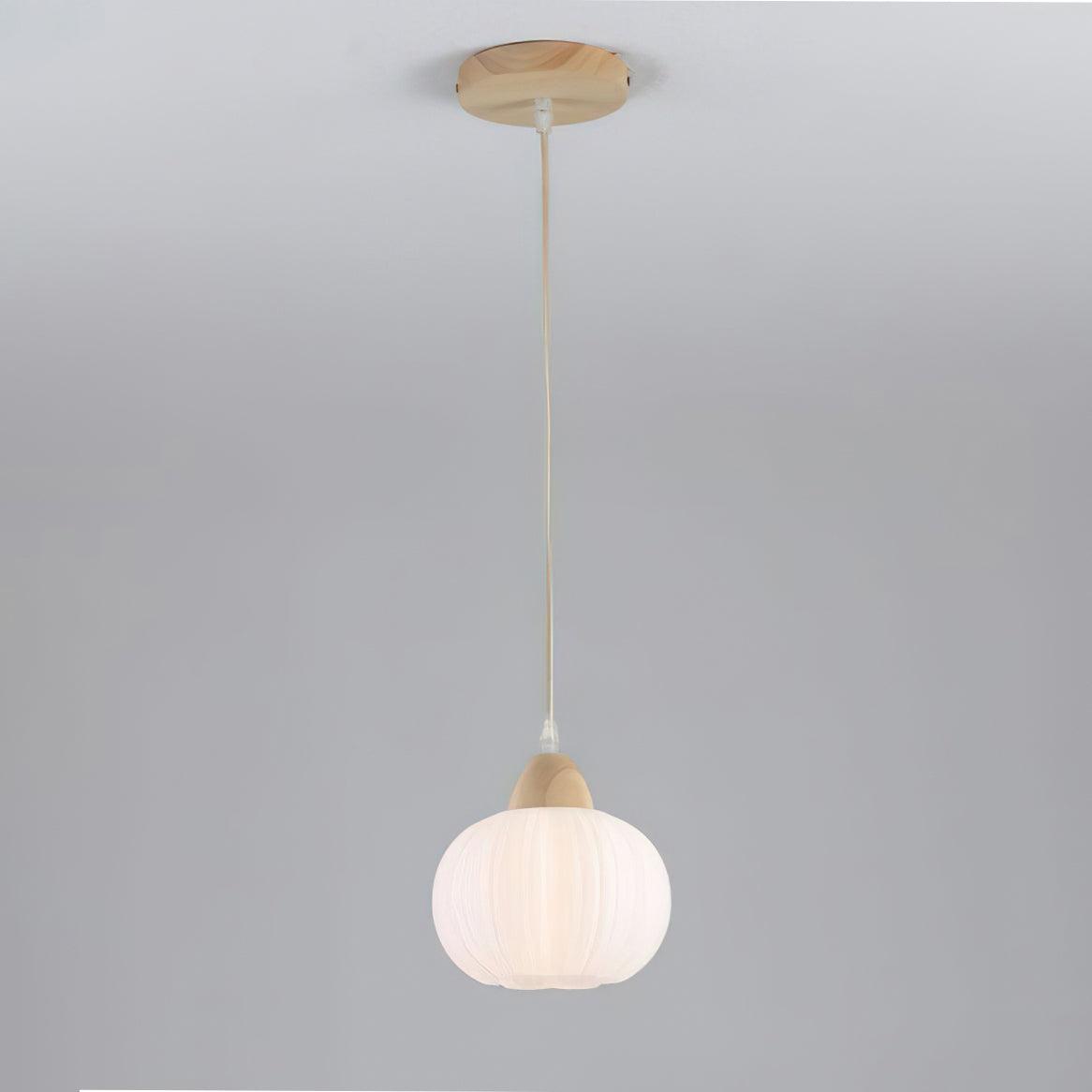 Pumpkin nowoczesna lampa wisząca ze szkła