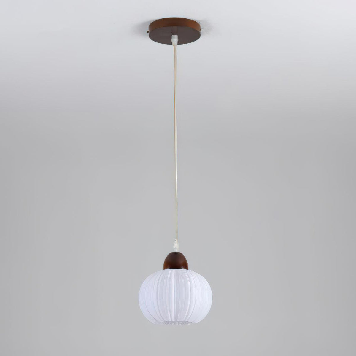 Pumpkin nowoczesna lampa wisząca ze szkła
