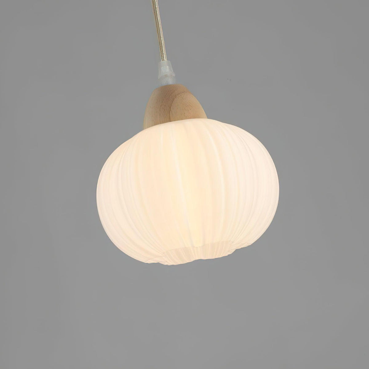 Pumpkin nowoczesna lampa wisząca ze szkła