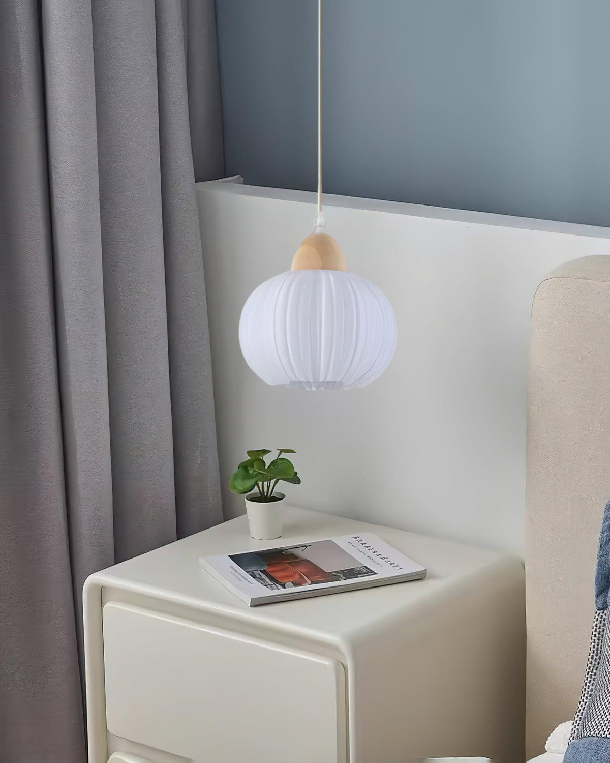 Pumpkin nowoczesna lampa wisząca ze szkła