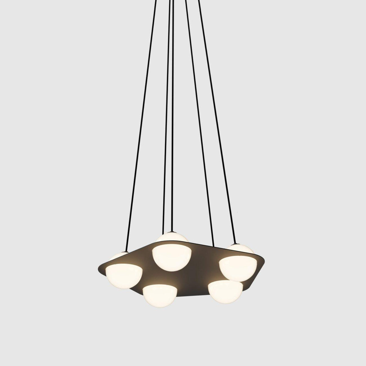 Irenol czarna lampa wisząca w stylu nowoczesnym Laurent