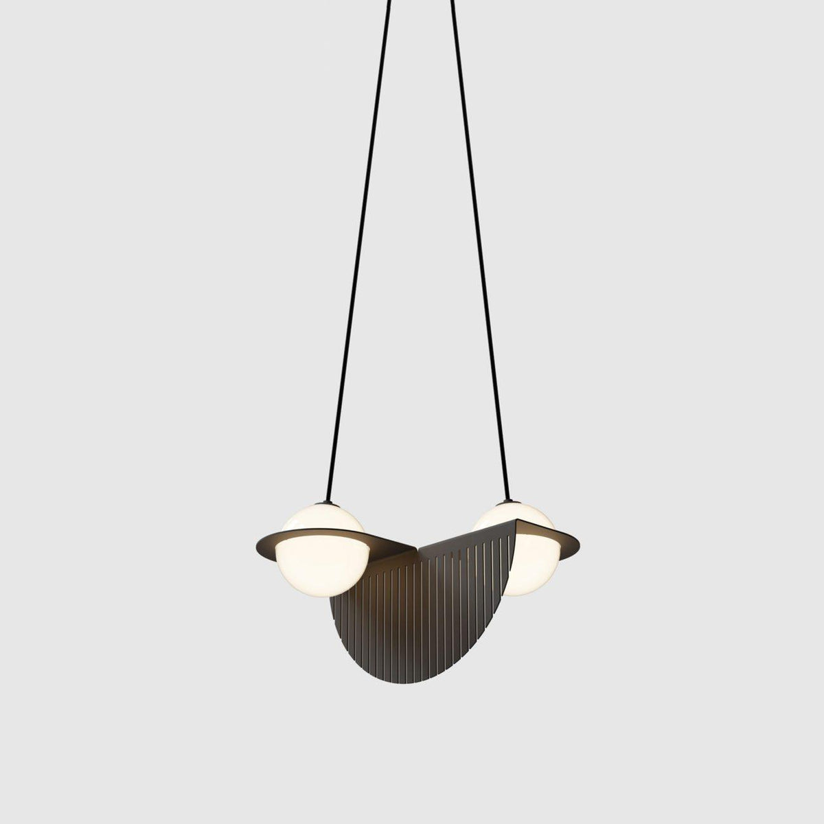 Irenol czarna lampa wisząca w stylu nowoczesnym Laurent