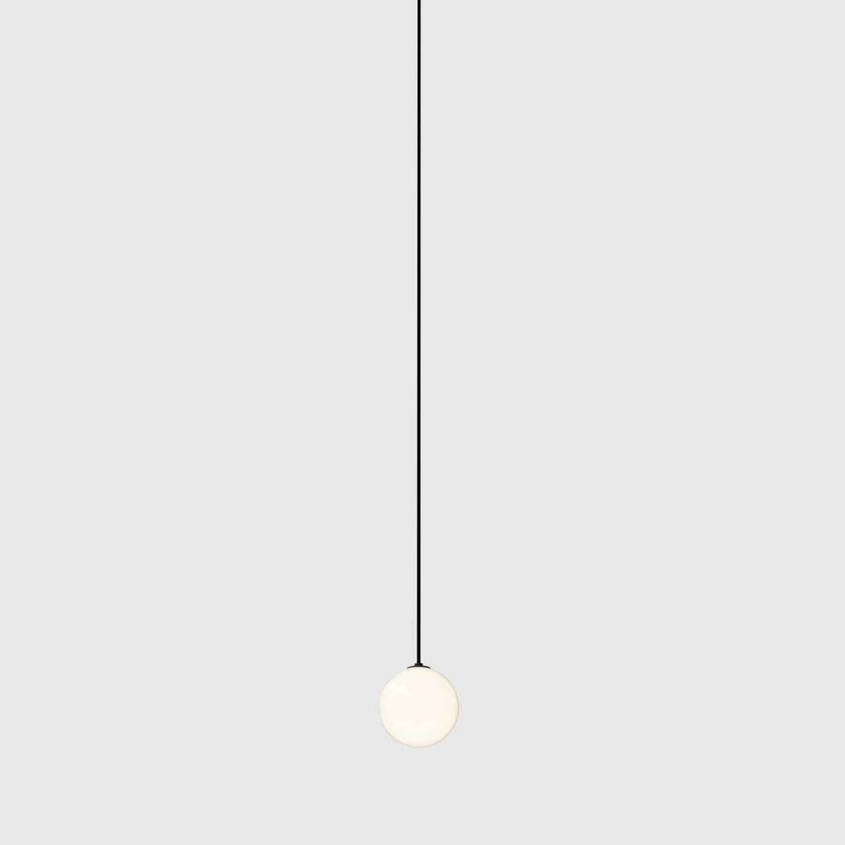 Selan czarna lampa wisząca ze szkła