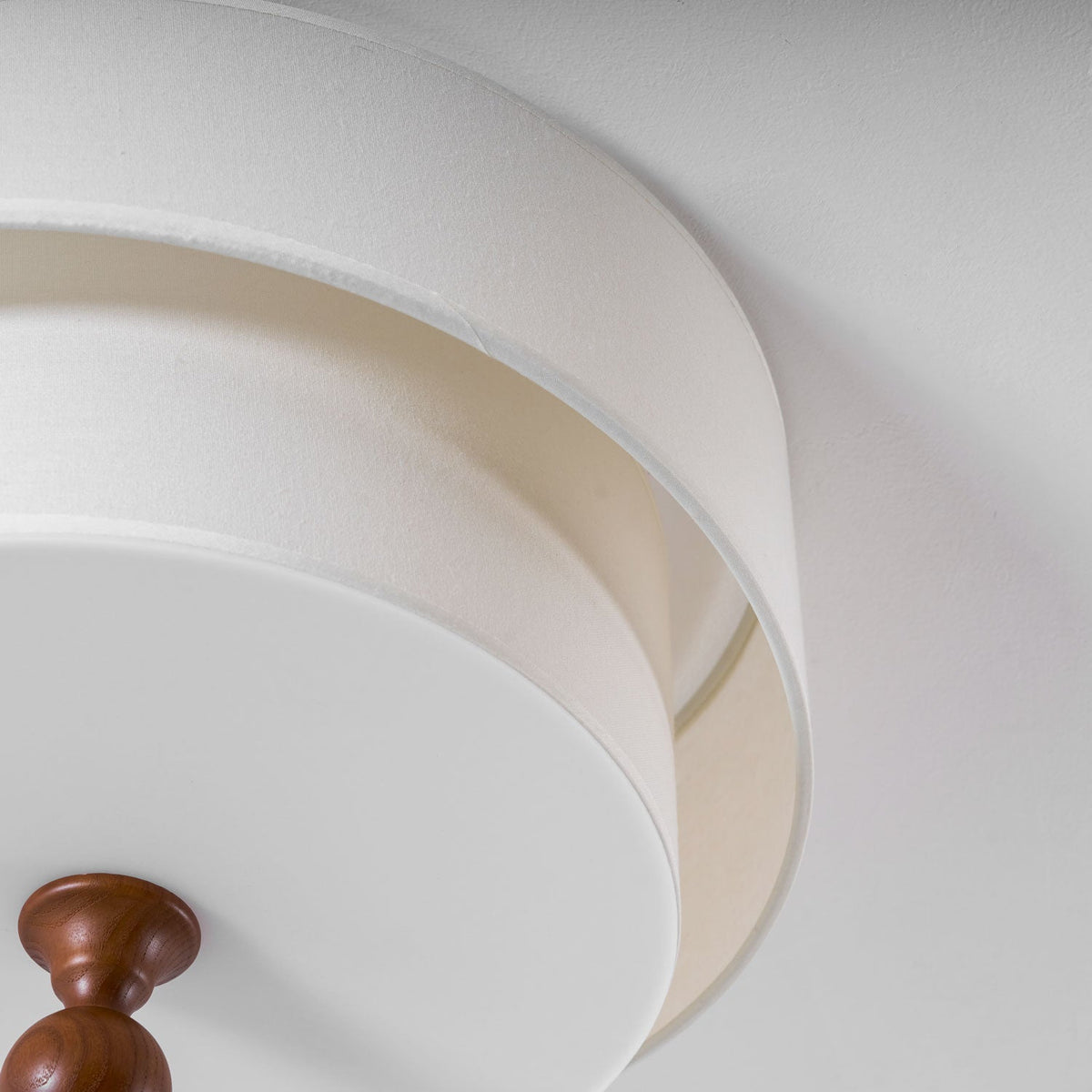 Serelira Dovemont wielowarstwowa lampa sufitowa z płótna