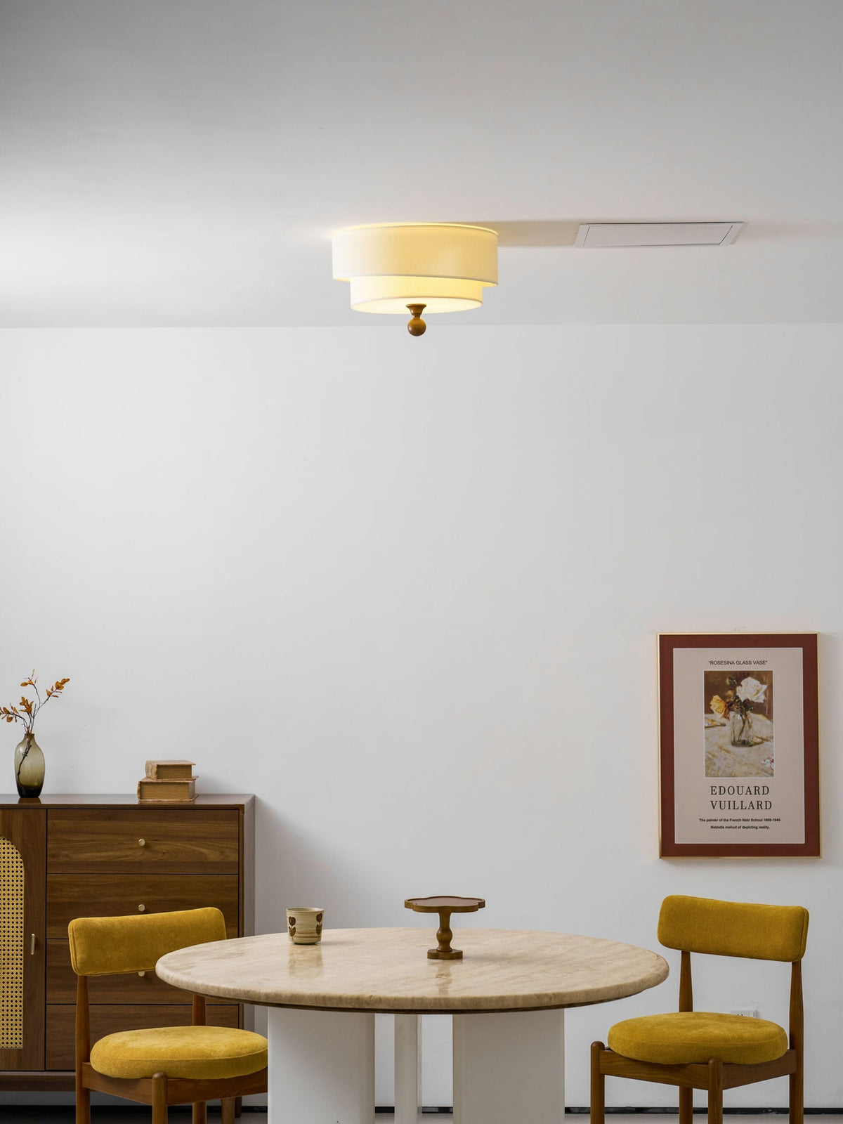 Serelira Dovemont wielowarstwowa lampa sufitowa z płótna