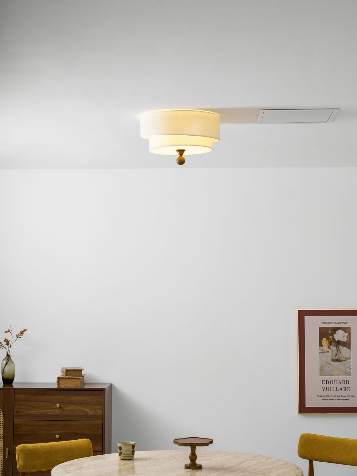Serelira Dovemont wielowarstwowa lampa sufitowa z płótna