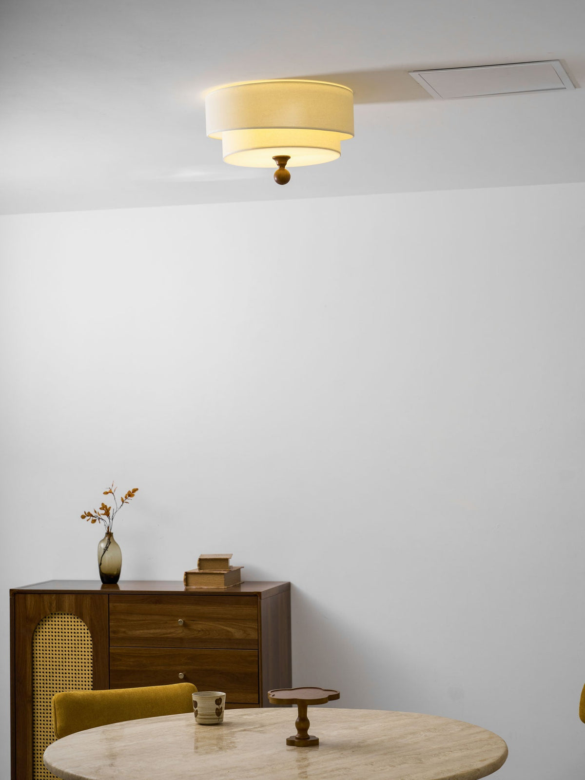 Serelira Dovemont wielowarstwowa lampa sufitowa z płótna