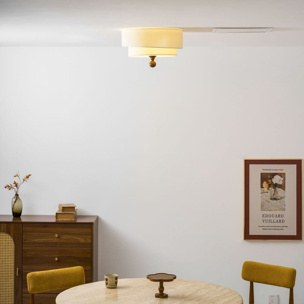 Serelira Dovemont wielowarstwowa lampa sufitowa z płótna