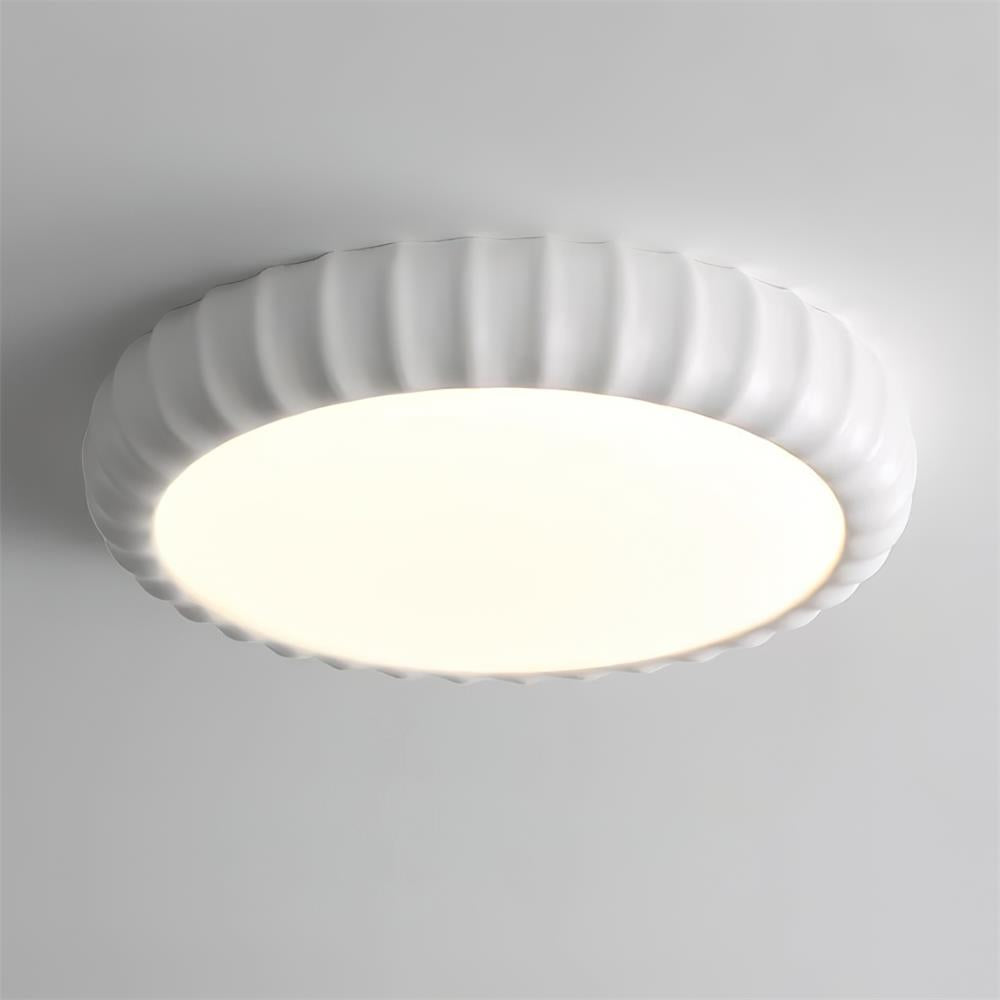 Cielum nowoczesna lampa sufitowa ze sztucznych tworzyw w stylu minimalistycznym z miękkim zielonym wykończeniem
