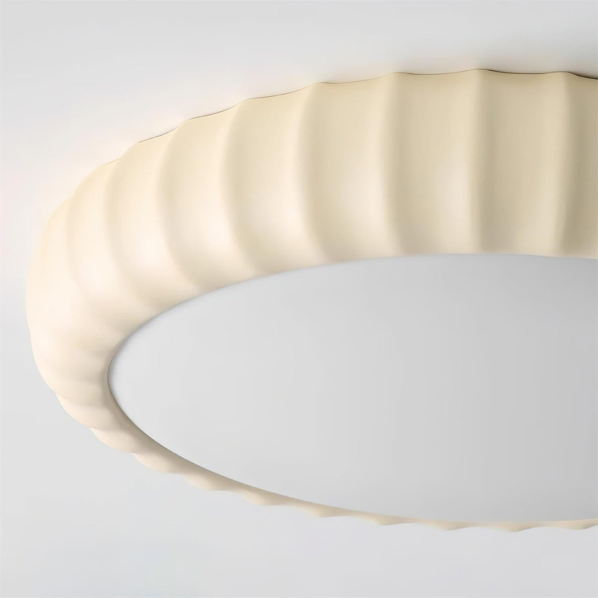 Cielum nowoczesna lampa sufitowa ze sztucznych tworzyw w stylu minimalistycznym z miękkim zielonym wykończeniem