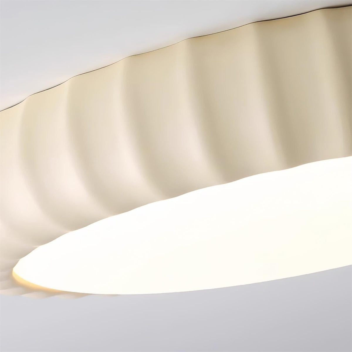 Cielum nowoczesna lampa sufitowa ze sztucznych tworzyw w stylu minimalistycznym z miękkim zielonym wykończeniem