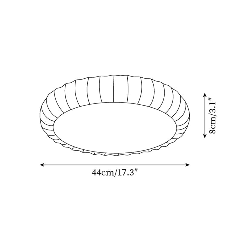 Cielum nowoczesna lampa sufitowa ze sztucznych tworzyw w stylu minimalistycznym z miękkim zielonym wykończeniem