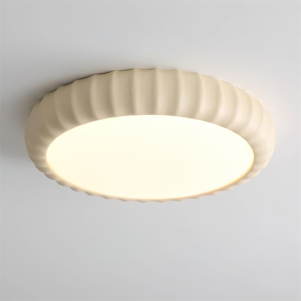Cielum nowoczesna lampa sufitowa ze sztucznych tworzyw w stylu minimalistycznym z miękkim zielonym wykończeniem