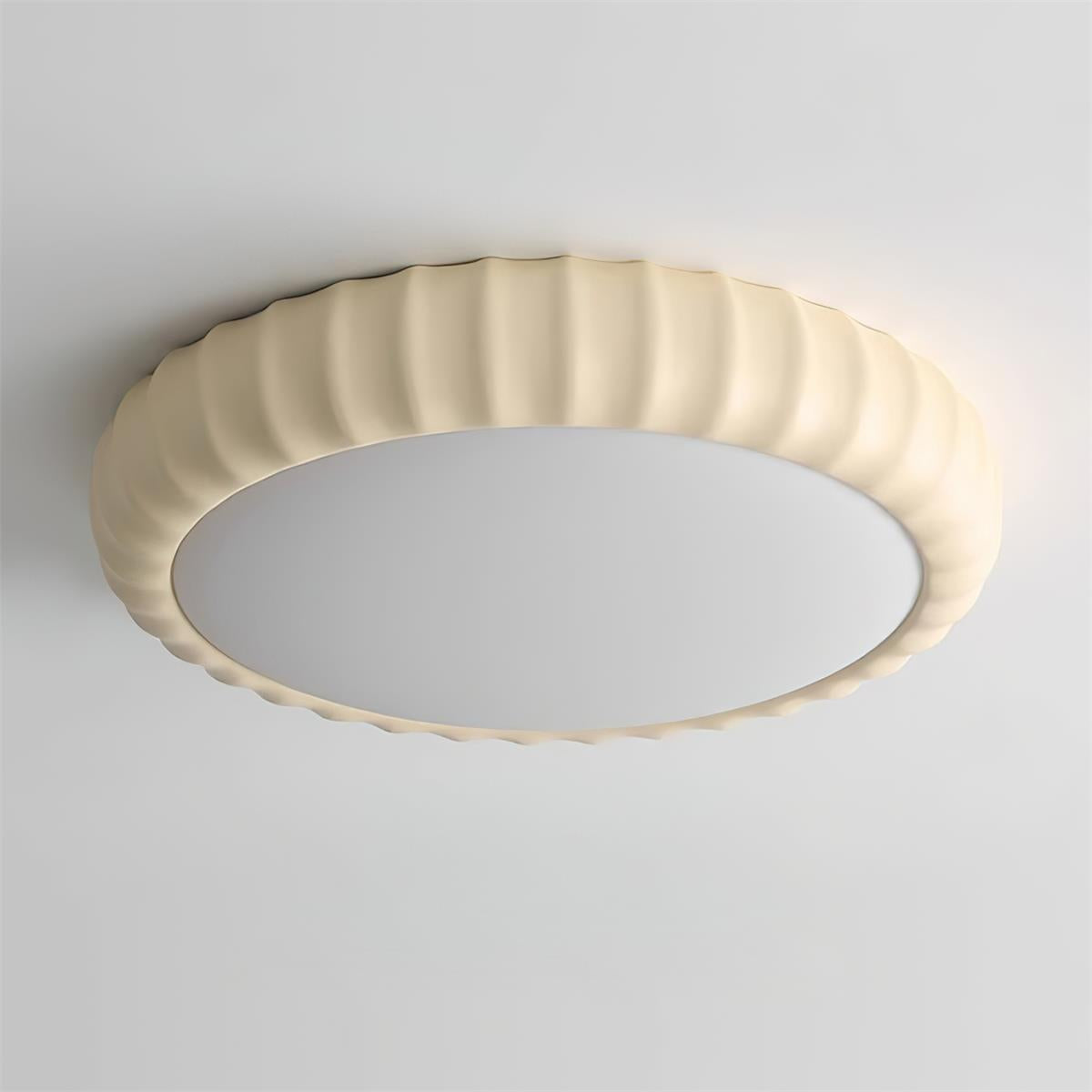 Cielum nowoczesna lampa sufitowa ze sztucznych tworzyw w stylu minimalistycznym z miękkim zielonym wykończeniem