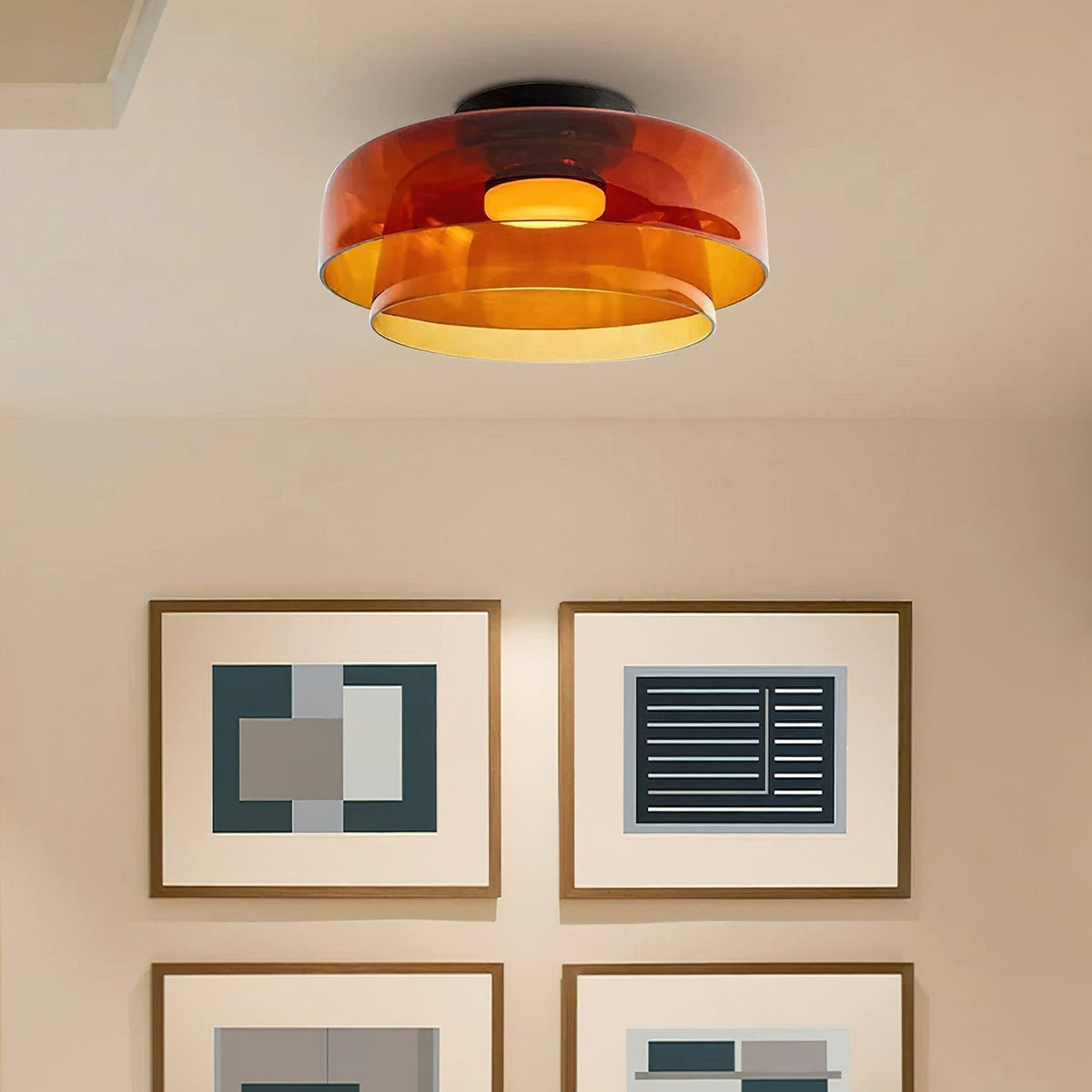 Miroriella lampa sufitowa warstwowo elegancka ciepła
