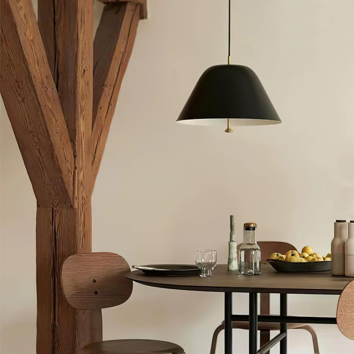 Evir lampa wisząca ze szkła z mosiądzu minimalistyczna