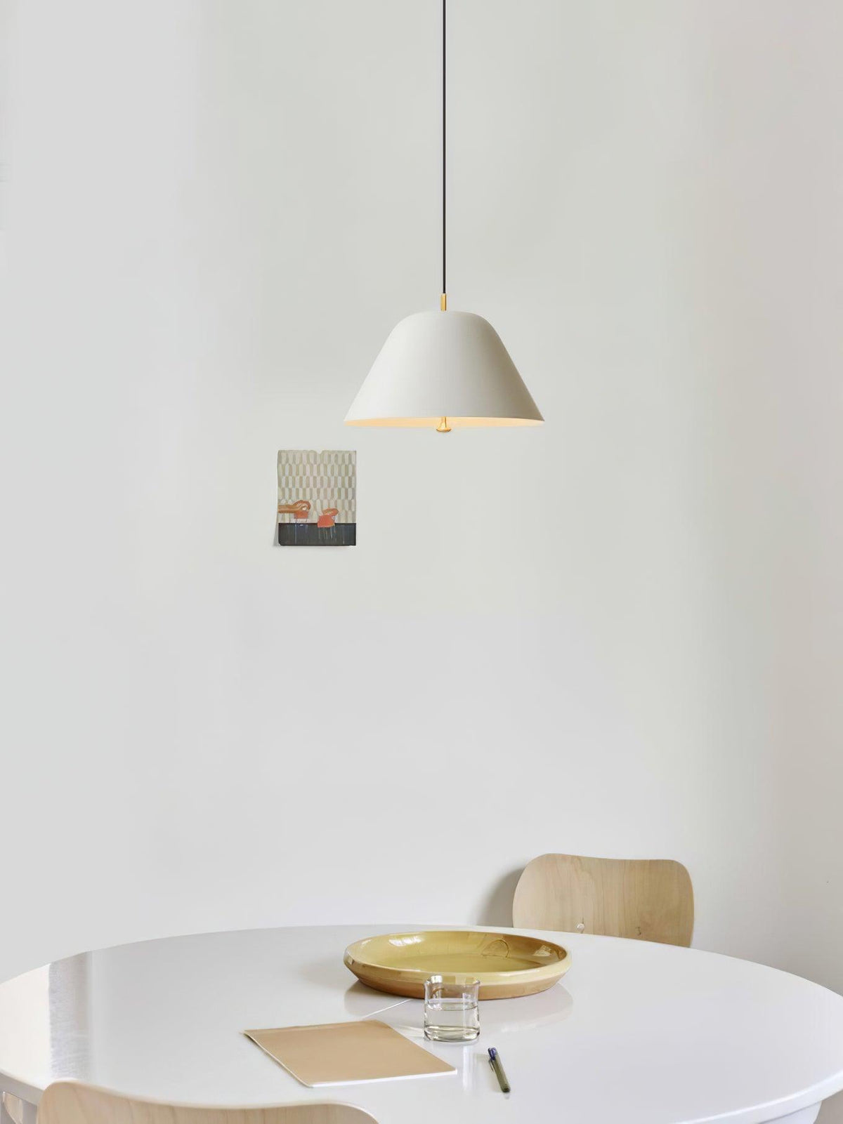 Evir lampa wisząca ze szkła z mosiądzu minimalistyczna