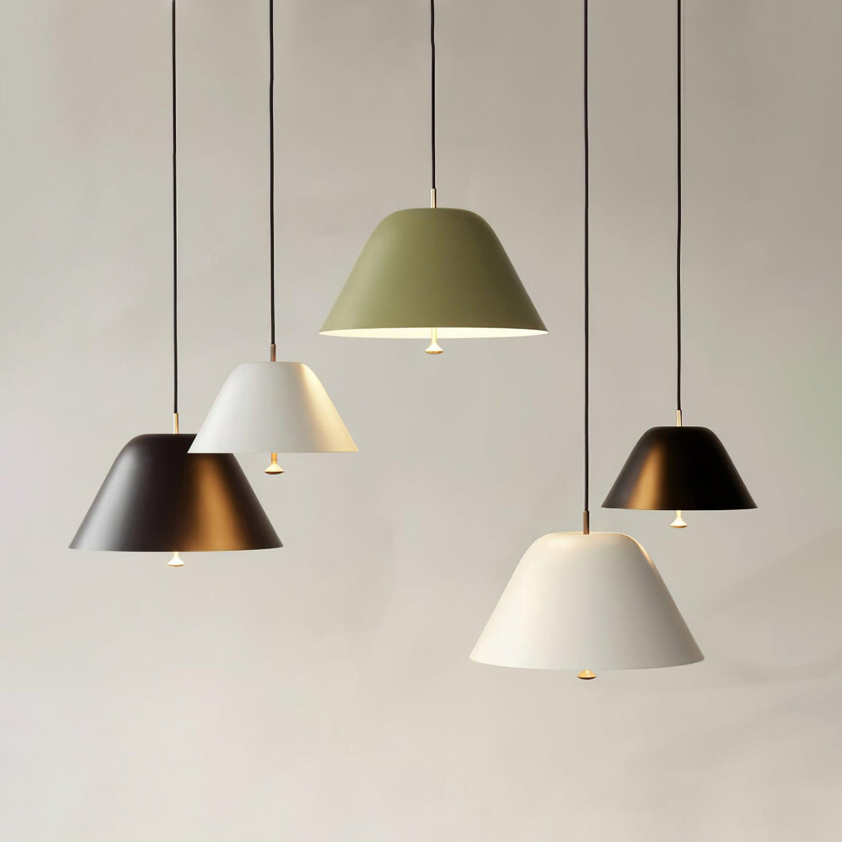 Evir lampa wisząca ze szkła z mosiądzu minimalistyczna