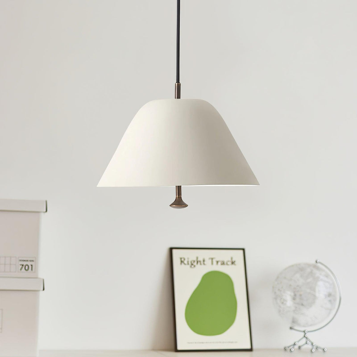 Evir lampa wisząca ze szkła z mosiądzu minimalistyczna