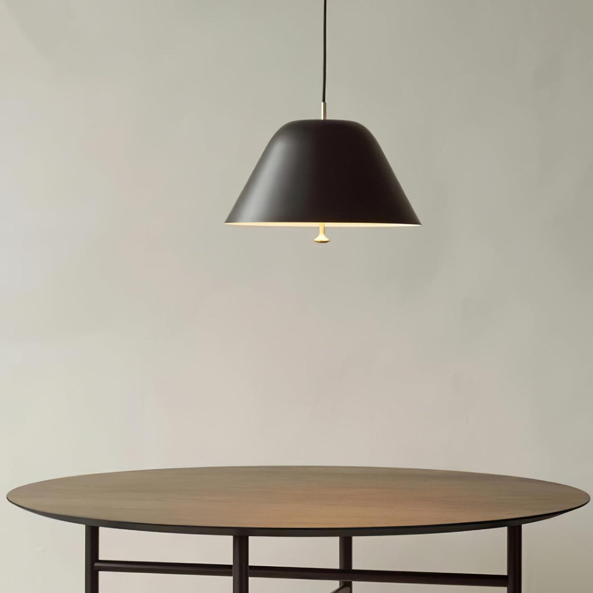 Evir lampa wisząca ze szkła z mosiądzu minimalistyczna