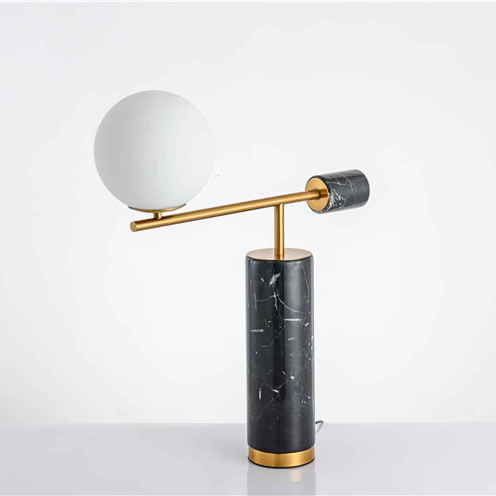 Vathayre minimalistyczna lampa stołowa z marmuru